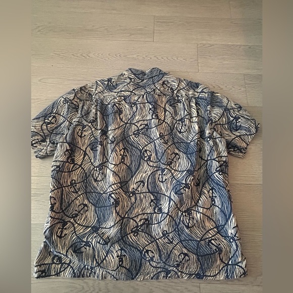 Polo Ralph Lauren Sport Vintage Seersucker Print Nautical Anchor Size XL - Picture 5 of 6
